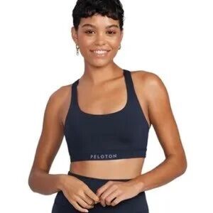 Peloton x Lululemon Energy Sports Bra in Navy Blue